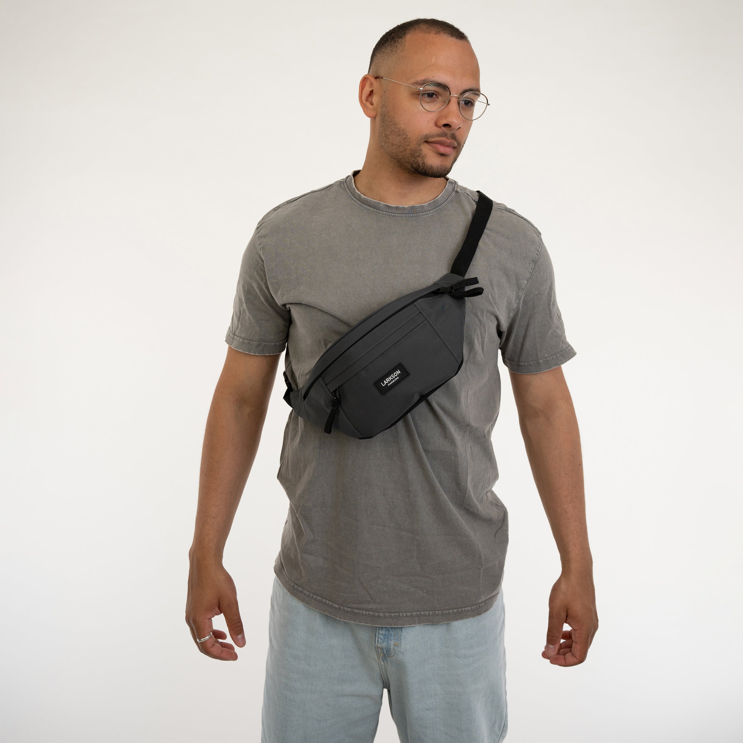 Bauchtasche herren grau Clearance